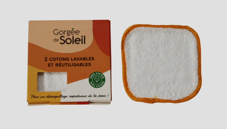Cotons réutilisables - Gorgée de Soleil