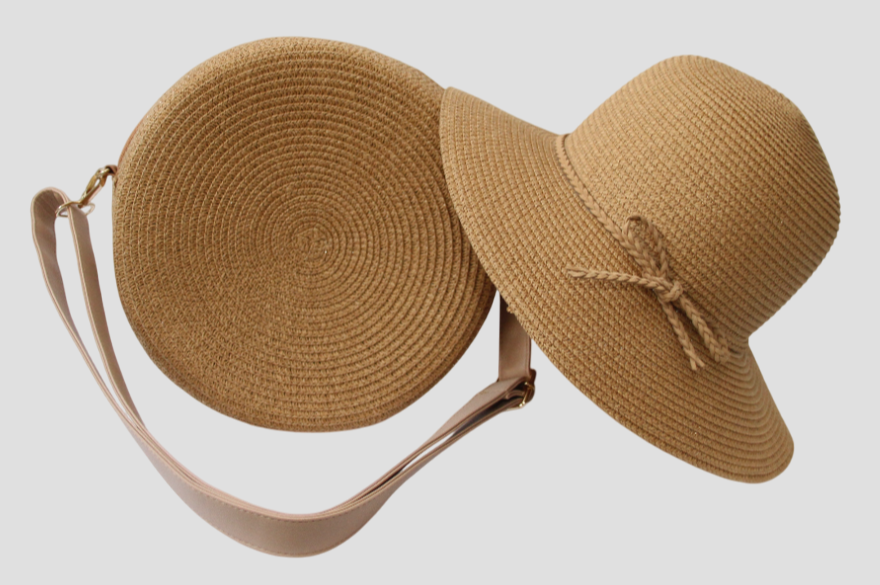 Sac et chapeau en paille - ELLE